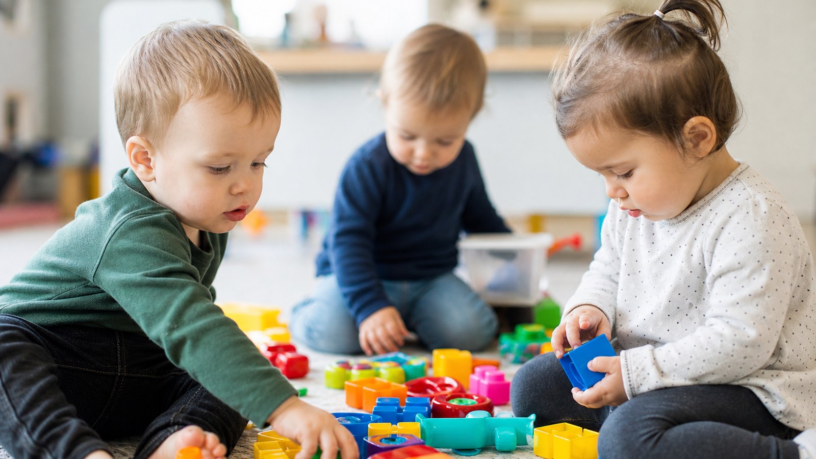 Activité d'éveil adaptée à de jeunes enfants