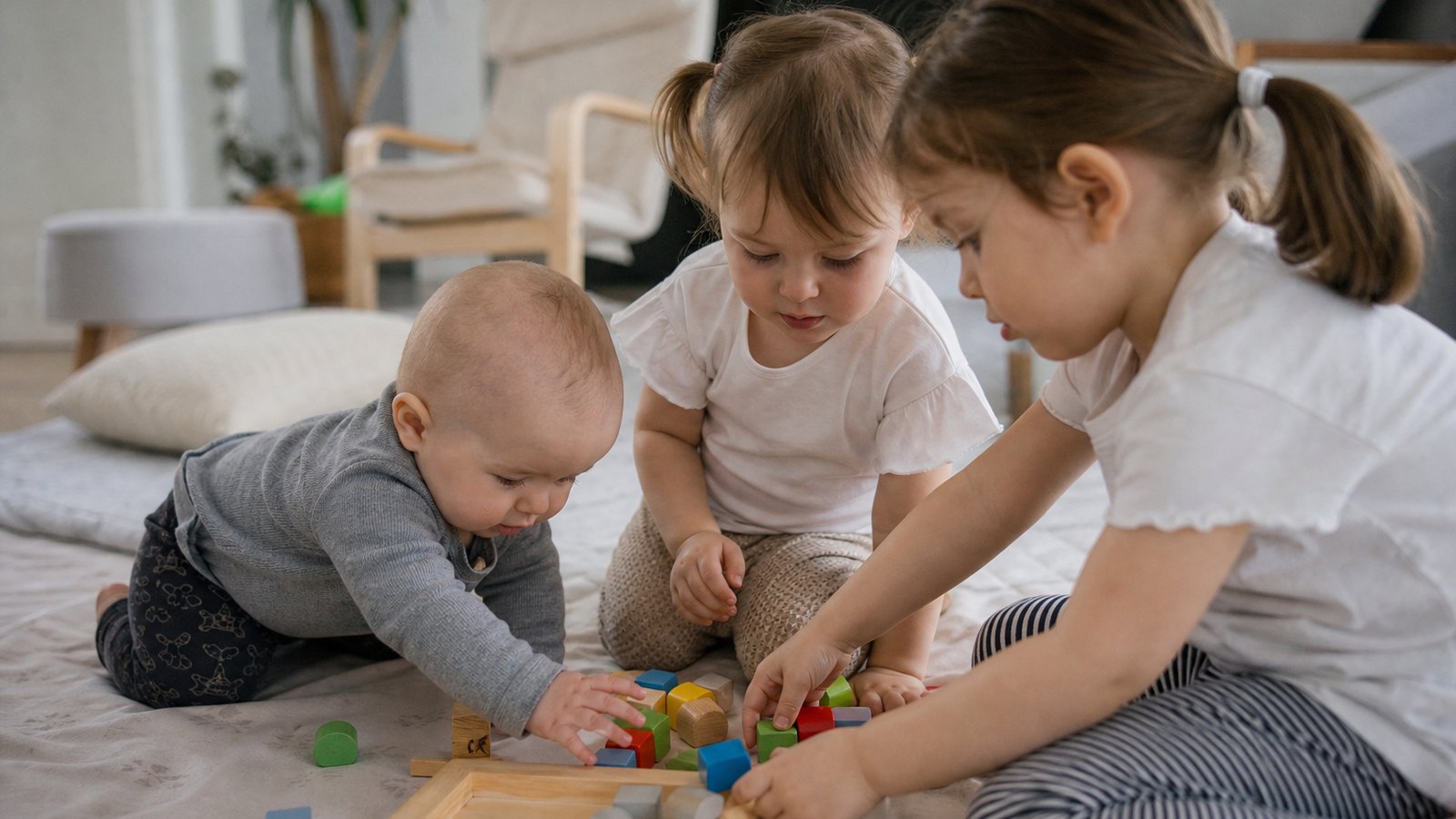 Accueil de plusieurs enfants d'âges différents