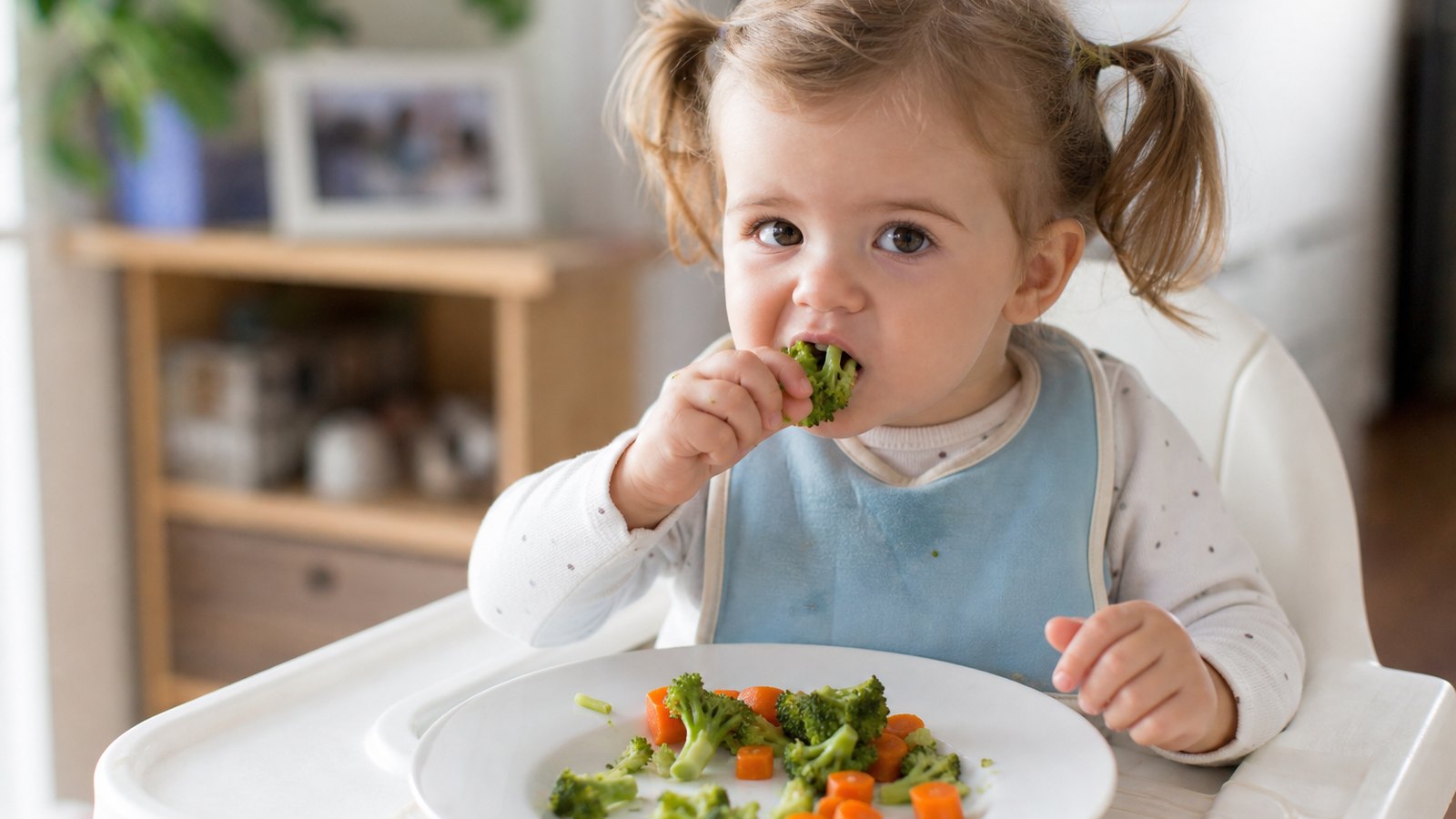 Repas d'un jeune enfant accueilli chez une assistante maternelle